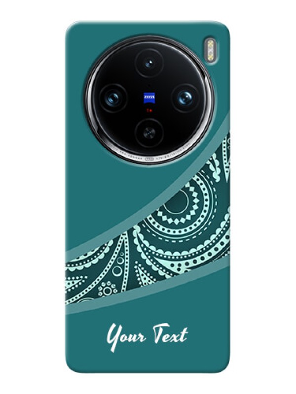 Custom Vivo X100 Pro 5G Photo Printing on Case with semi visible floral Design