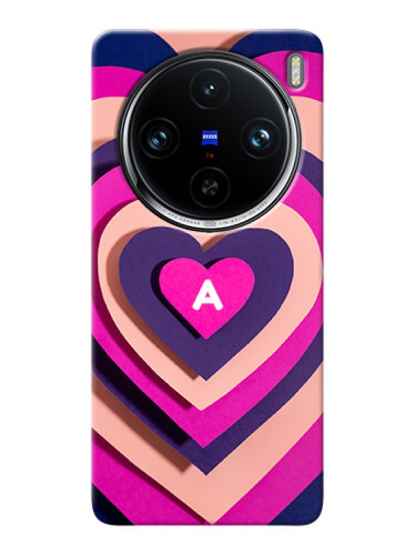 Custom Vivo X100 Pro 5G Custom Mobile Case with Cute Heart Pattern Design