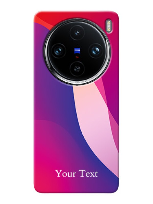 Custom Vivo X100 Pro 5G Personalized Phone Case with Digital abstract Overlap Design