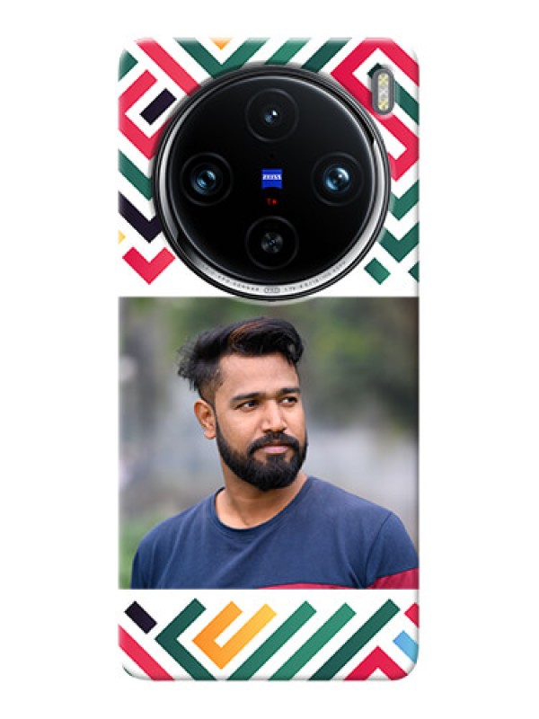 Custom Vivo X100 Pro 5G Personalized Phone Case with Colorful Maze Pattern Design