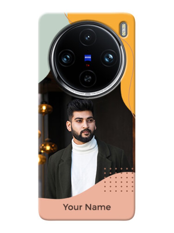 Custom Vivo X100 Pro 5G Personalized Phone Case with Triwithcoloured overlay design