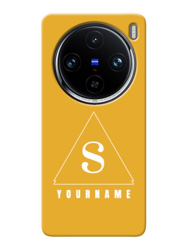 Custom Vivo X100 Pro 5G Personalized Phone Case with simple triangle Design