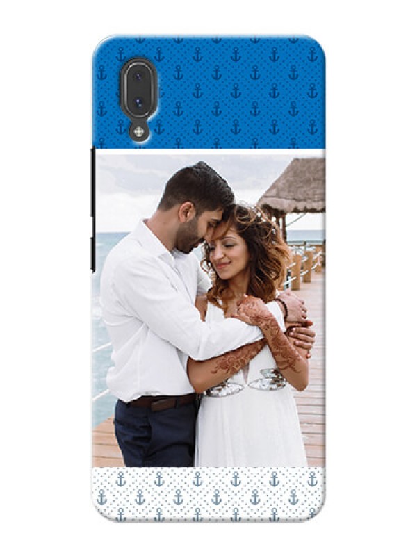 Custom Vivo X21 Mobile Phone Covers: Blue Anchors Design
