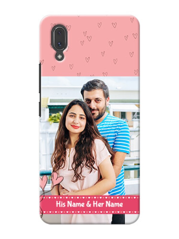 Custom Vivo X21 phone back covers: Love Design Peach Color