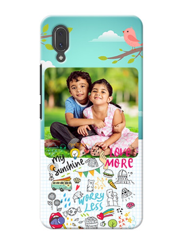 Custom Vivo X21 phone cases online: Doodle love Design