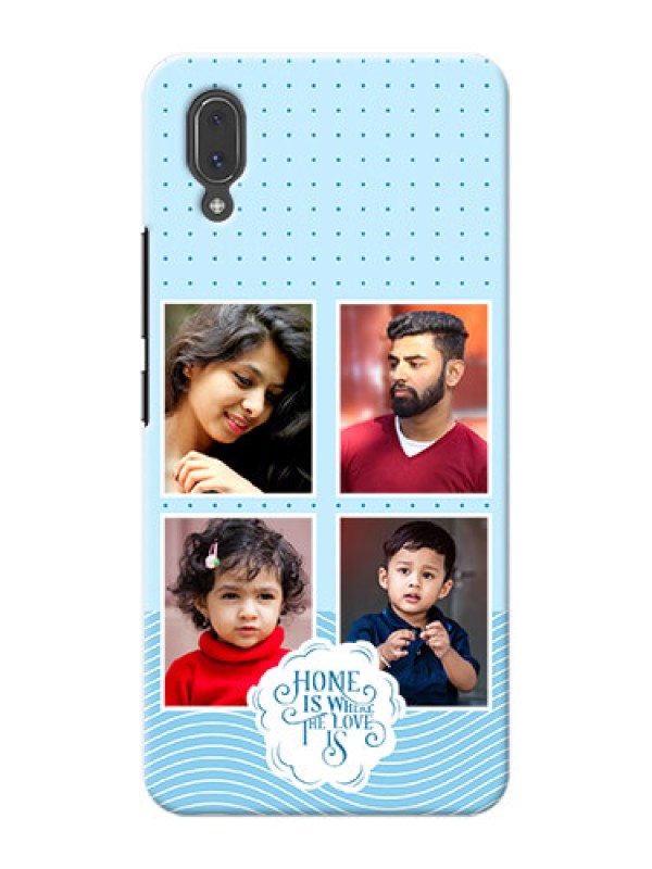 Custom Vivo X21 Custom Phone Covers: Cute love quote with 4 pic upload Design