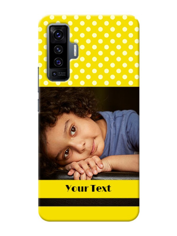 Custom Vivo X50 Custom Mobile Covers: Bright Yellow Case Design