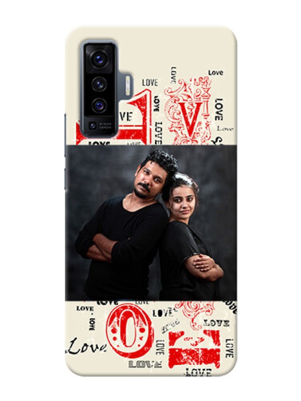 Custom Vivo X50 mobile cases online: Trendy Love Design Case