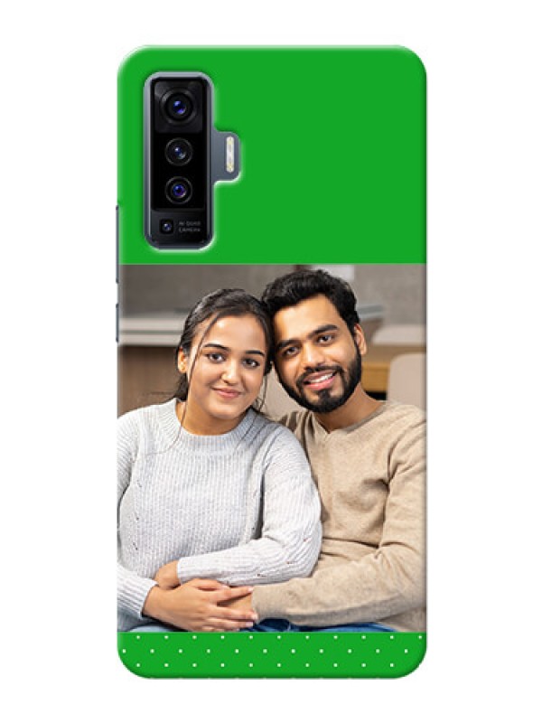Custom Vivo X50 Personalised mobile covers: Green Pattern Design