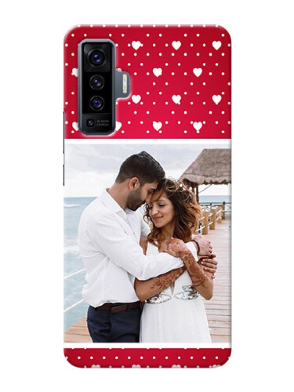 Custom Vivo X50 custom back covers: Hearts Mobile Case Design