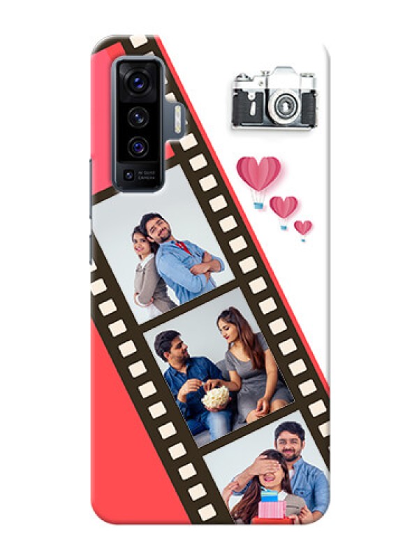 Custom Vivo X50 custom phone covers: 3 Image Holder with Film Reel
