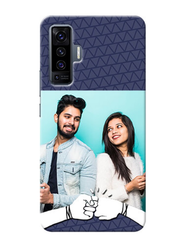 Custom Vivo X50 Mobile Covers Online with Best Friends Design  