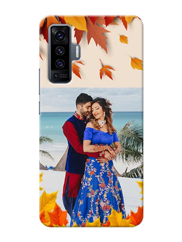 Custom Vivo X50 Mobile Phone Cases: Autumn Maple Leaves Design