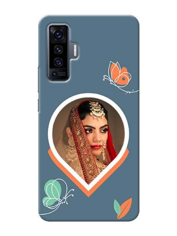 Custom Vivo X50 5G Custom Mobile Case with Droplet Butterflies Design