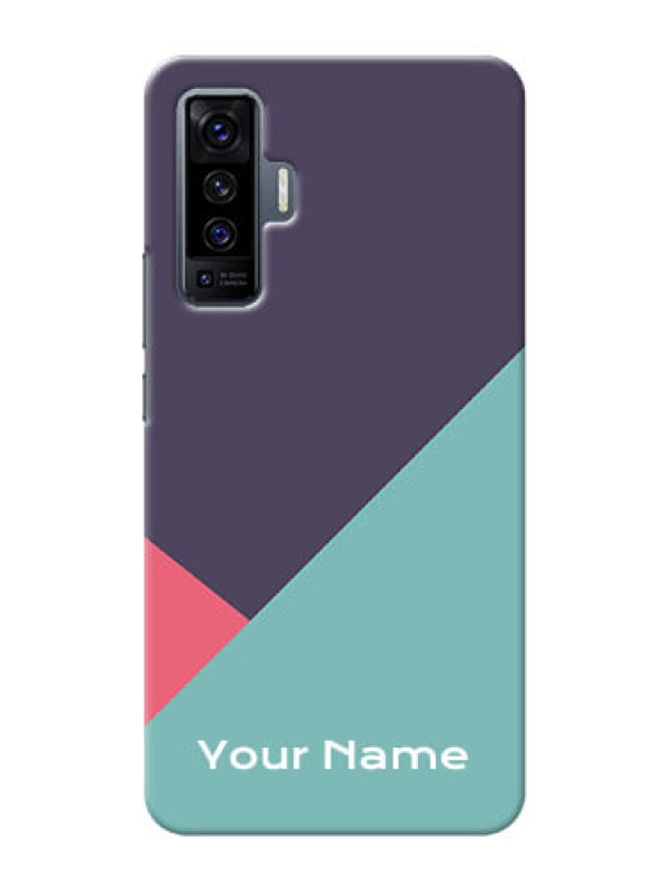 Custom Vivo X50 5G Custom Phone Cases: Tri Color abstract Design