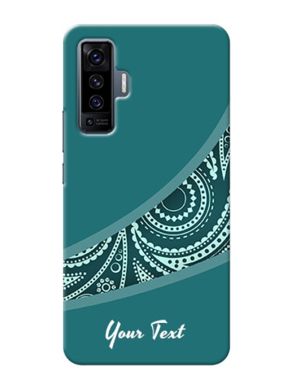 Custom Vivo X50 5G Custom Phone Covers: semi visible floral Design