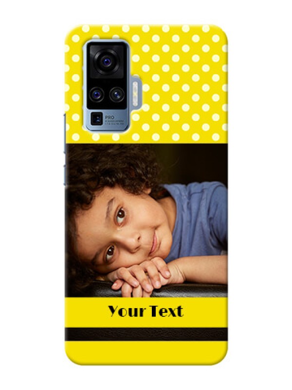 Custom Vivo X50 Pro 5G Custom Mobile Covers: Bright Yellow Case Design