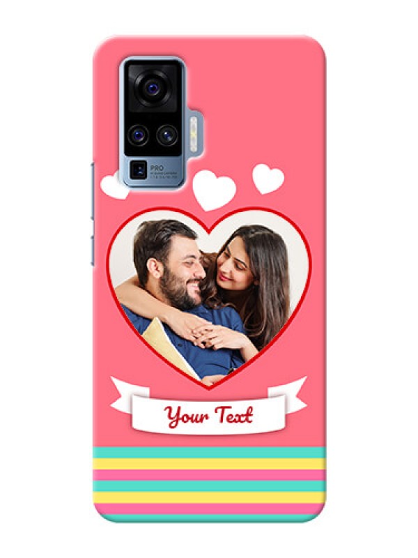 Custom Vivo X50 Pro 5G Personalised mobile covers: Love Doodle Design