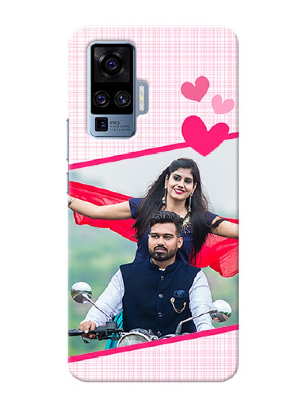 Custom Vivo X50 Pro 5G Personalised Phone Cases: Love Shape Heart Design