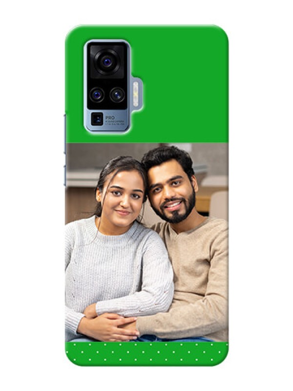 Custom Vivo X50 Pro 5G Personalised mobile covers: Green Pattern Design