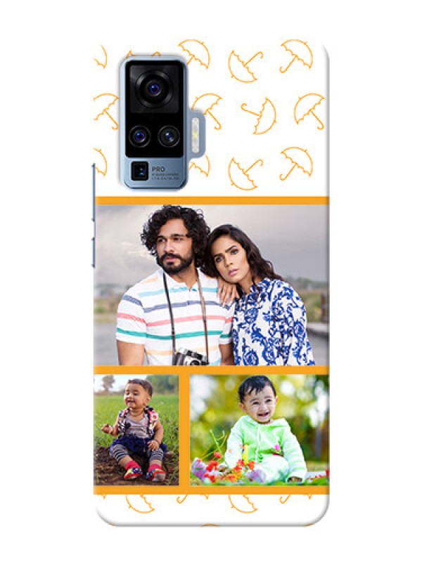 Custom Vivo X50 Pro 5G Personalised Phone Cases: Yellow Pattern Design