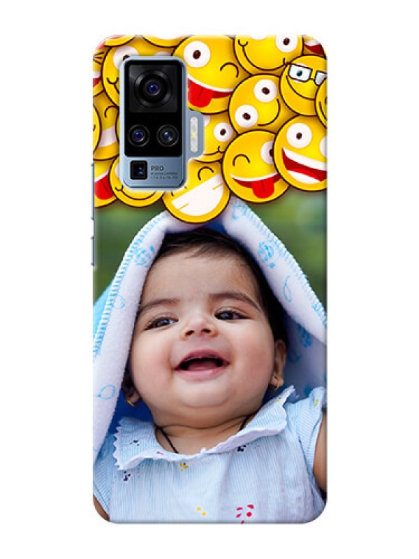 Custom Vivo X50 Pro 5G Custom Phone Cases with Smiley Emoji Design