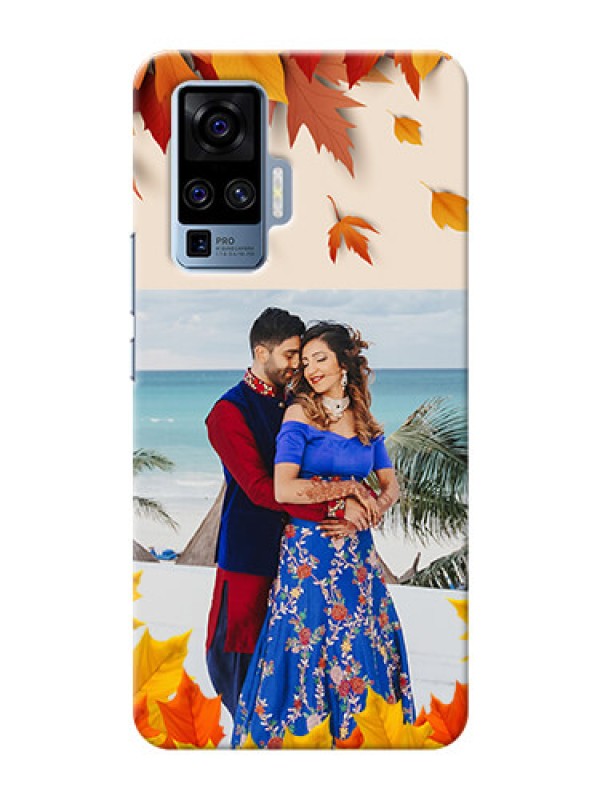 Custom Vivo X50 Pro 5G Mobile Phone Cases: Autumn Maple Leaves Design