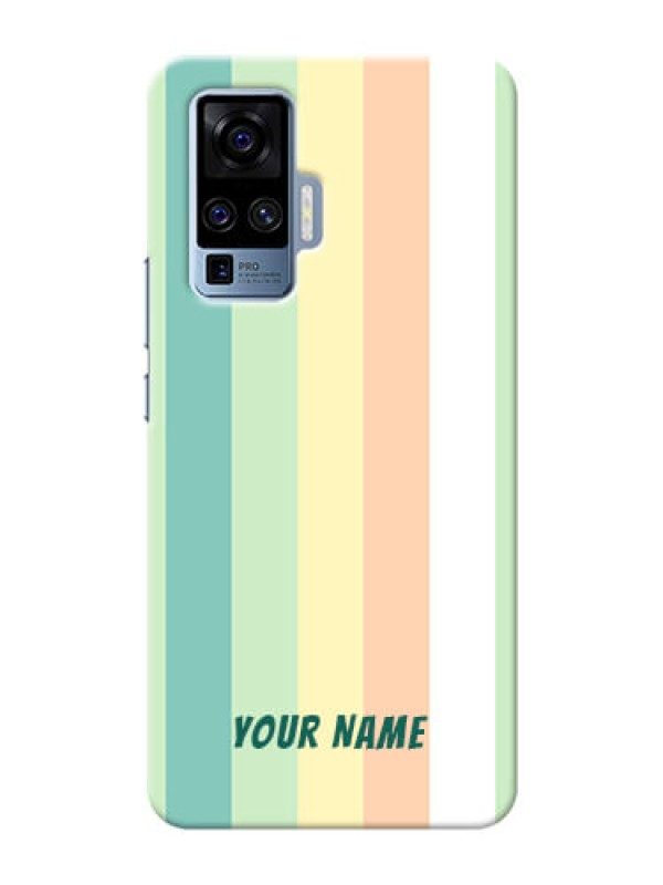 Custom Vivo X50 Pro 5G Back Covers: Multi-colour Stripes Design