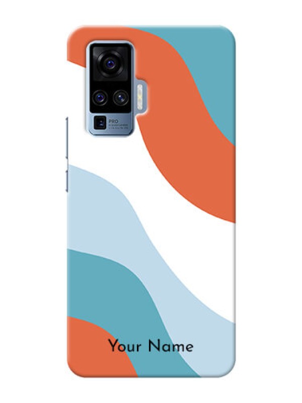 Custom Vivo X50 Pro 5G Mobile Back Covers: coloured Waves Design