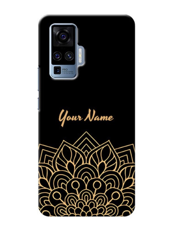 Custom Vivo X50 Pro 5G Back Covers: Golden mandala Design