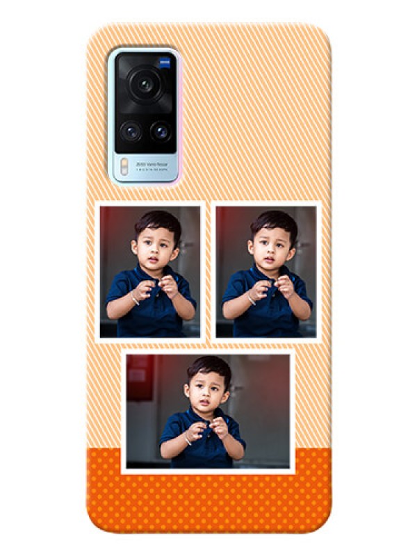 Custom Vivo X60 5G Mobile Back Covers: Bulk Photos Upload Design