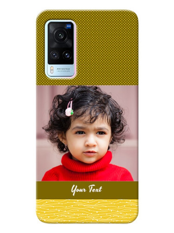 Custom Vivo X60 5G custom mobile back covers: Simple Green Color Design