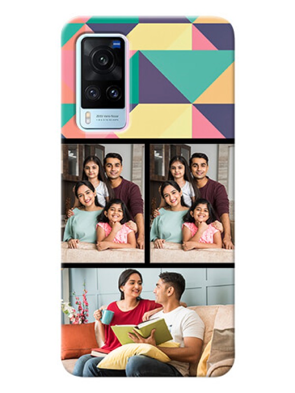 Custom Vivo X60 5G personalised phone covers: Bulk Pic Upload Design
