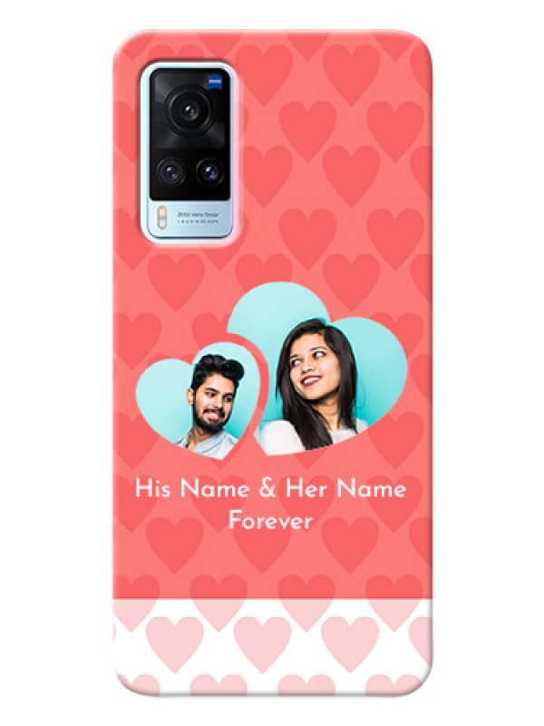 Custom Vivo X60 5G personalized phone covers: Couple Pic Upload Design