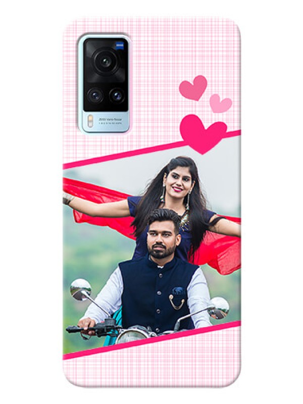 Custom Vivo X60 5G Personalised Phone Cases: Love Shape Heart Design