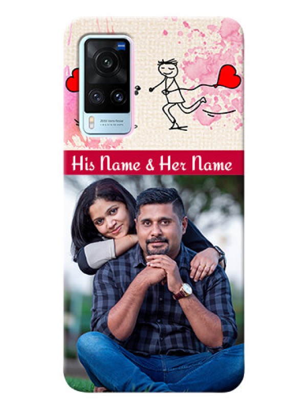 Custom Vivo X60 5G phone back covers: You and Me Case Design