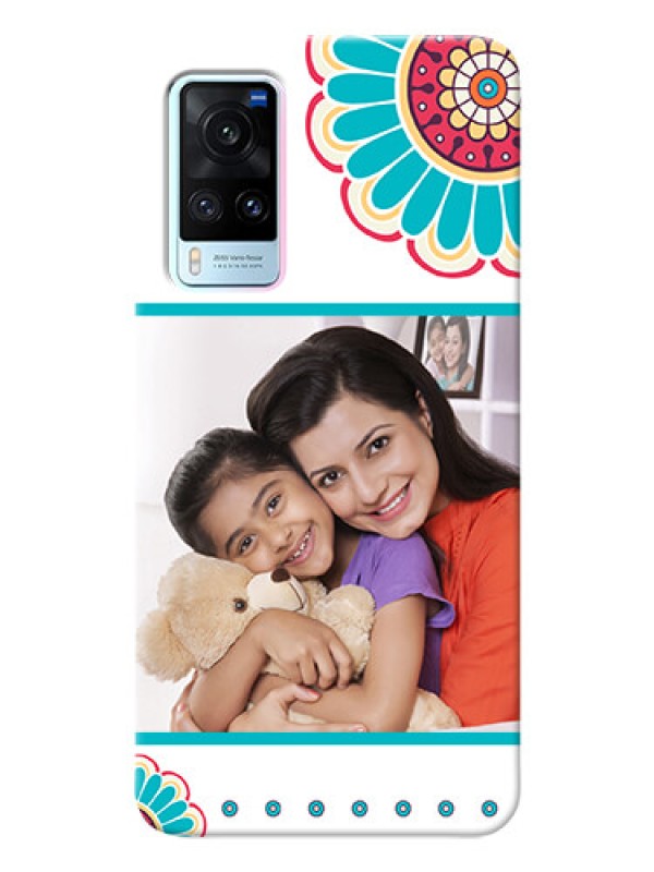 Custom Vivo X60 5G custom mobile phone cases: Flower Design