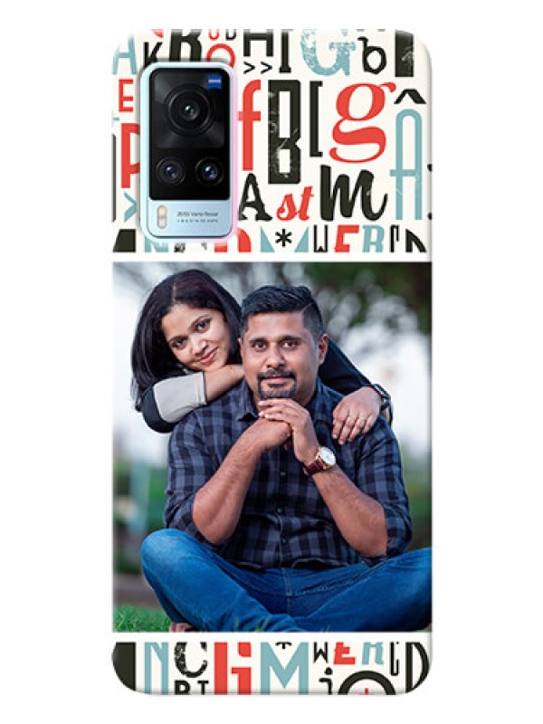 Custom Vivo X60 5G custom mobile phone covers: Alphabet Design