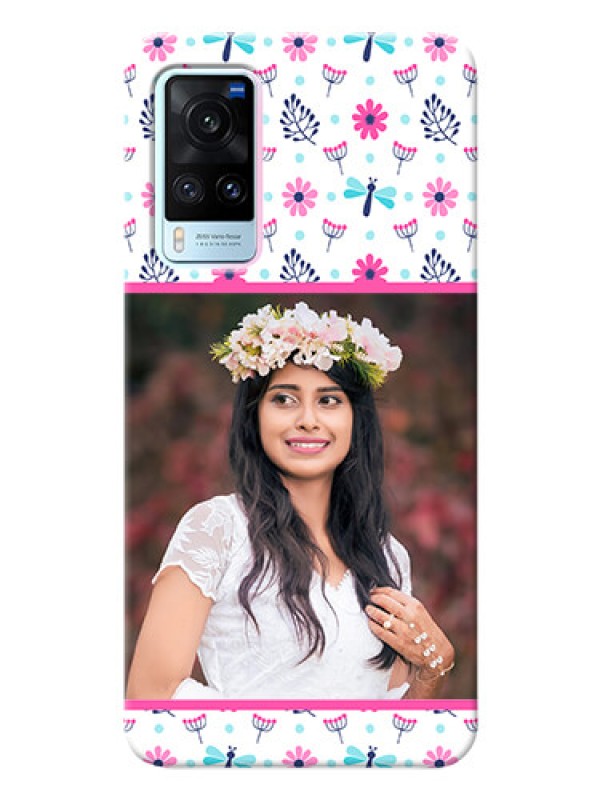 Custom Vivo X60 5G Mobile Covers: Colorful Flower Design