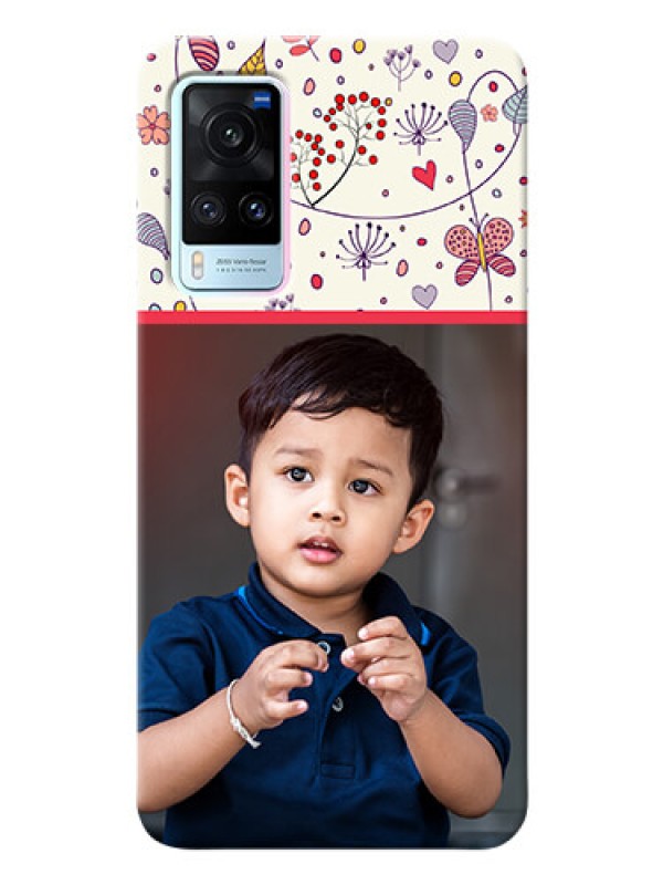 Custom Vivo X60 5G phone back covers: Premium Floral Design