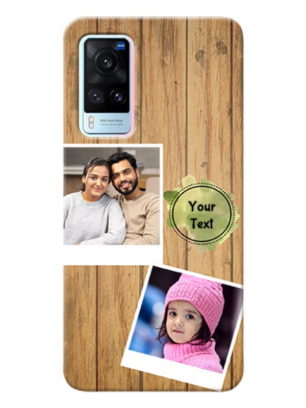 Custom Vivo X60 5G Custom Mobile Phone Covers: Wooden Texture Design