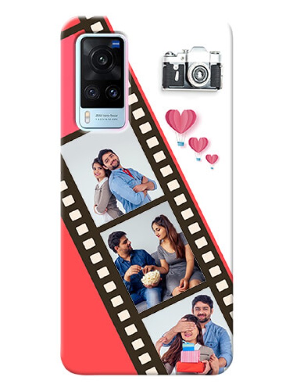 Custom Vivo X60 5G custom phone covers: 3 Image Holder with Film Reel