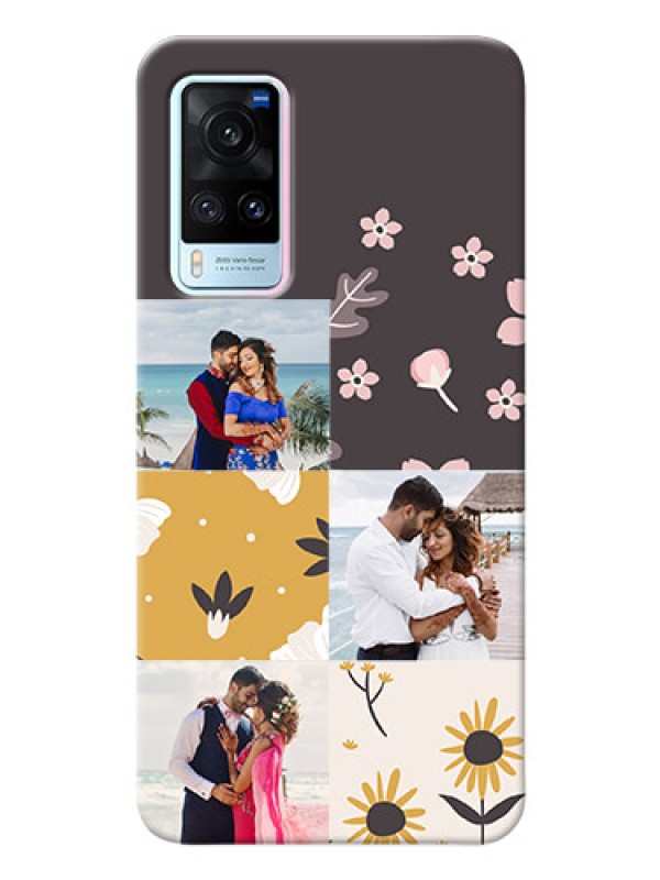 Custom Vivo X60 5G phone cases online: 3 Images with Floral Design
