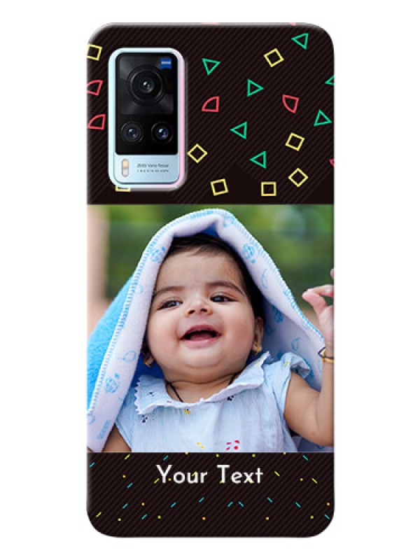 Custom Vivo X60 5G custom mobile cases with confetti birthday design