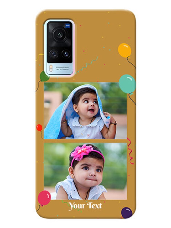 Custom Vivo X60 5G Phone Covers: Image Holder with Birthday Celebrations Design