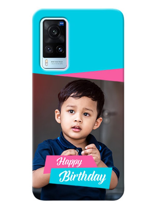 Custom Vivo X60 5G Mobile Covers: Image Holder with 2 Color Design
