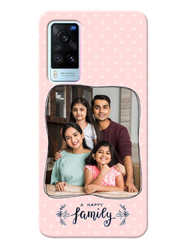 Custom Vivo X60 5G Personalized Phone Cases: Family with Dots Design