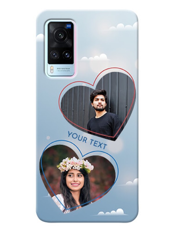 Custom Vivo X60 5G Phone Cases: Blue Color Couple Design 