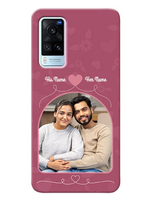 Custom Vivo X60 5G mobile phone covers: Love Floral Design