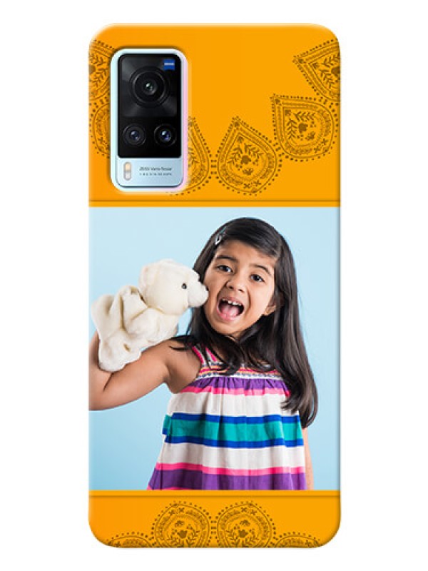 Custom Vivo X60 5G custom mobile back covers: Photo Wedding Design 